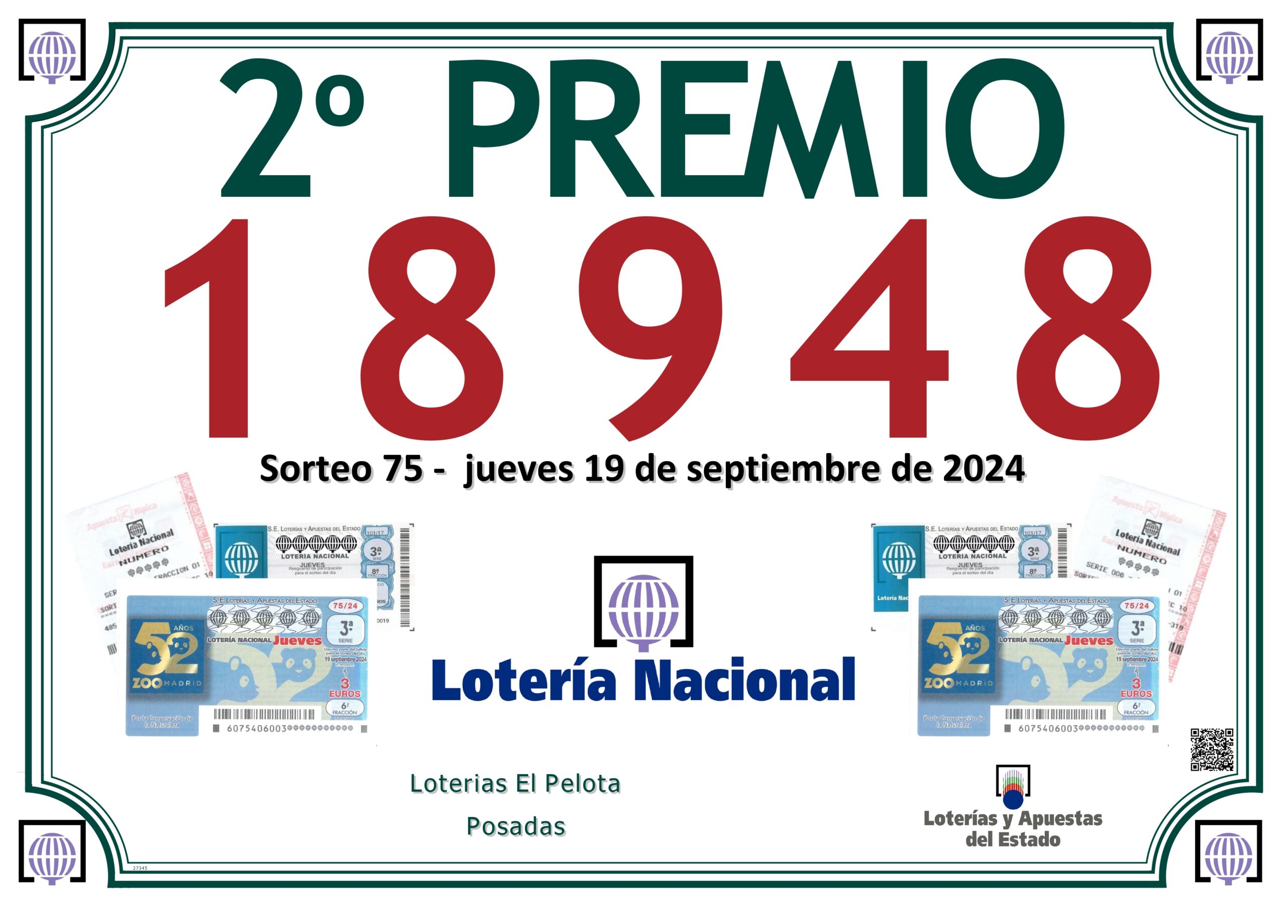 Featured image for “Premio en la Loteria Nacional (19/09/24)”